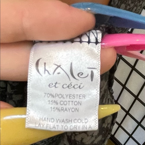 Chalet Womens sheer mini dress size M-L short sleeve scoop neck w/bare shoulder - Picture 5 of 6